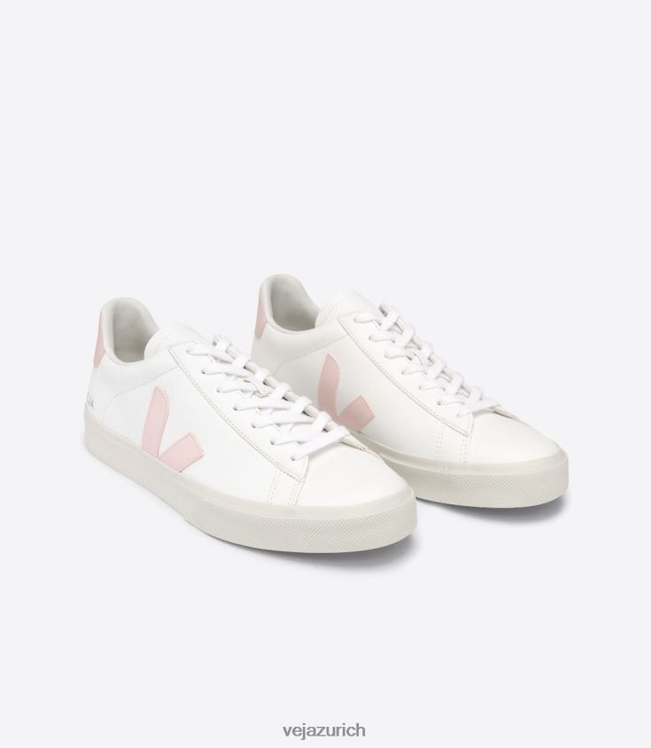 Veja Campo chromfreies Leder, weißes Blütenblatt P068V8226