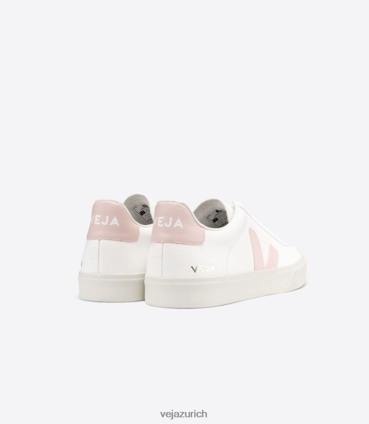 Veja Campo chromfreies Leder, weißes Blütenblatt P068V8226