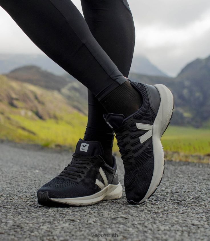 Veja Marlin V-Strick, Schwarz, Oxford-Grau P068V8278