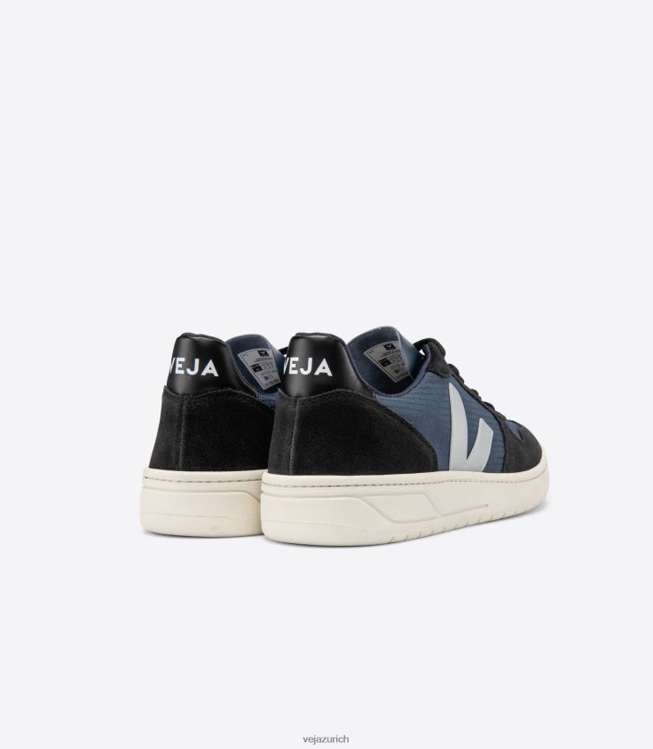 Veja V-10 Ripstop Nautico Oxford Grau Schwarz P068V862