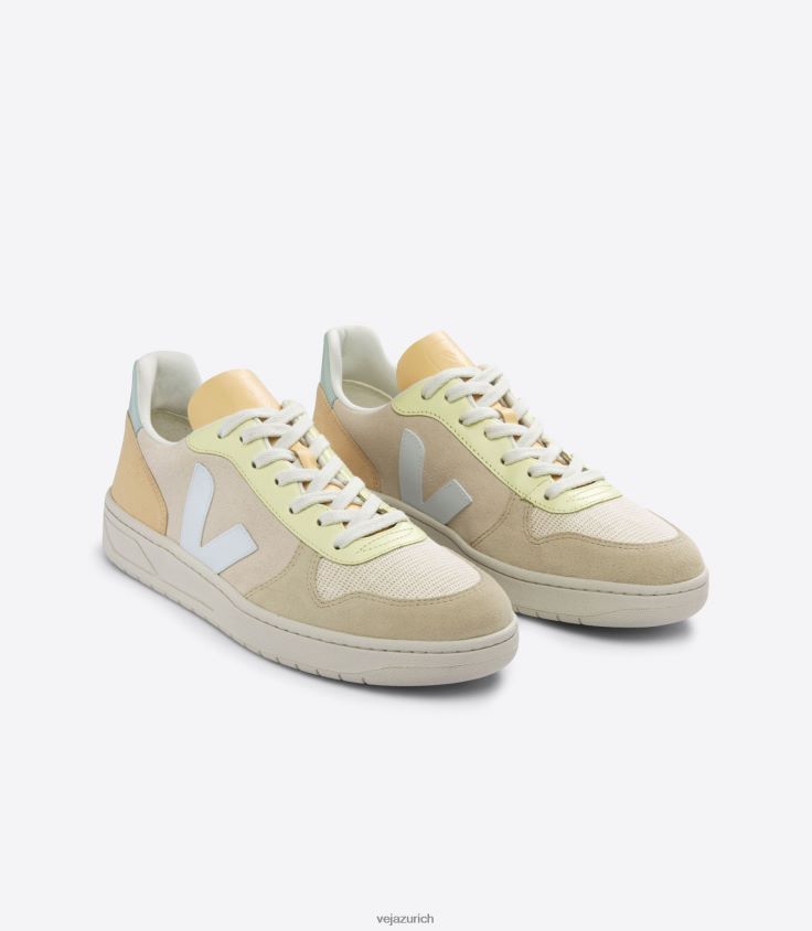 Veja V-10 Wildleder Zobel Menthol Multico P068V854