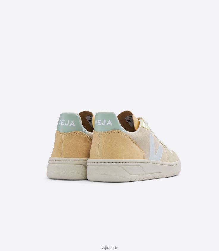 Veja V-10 Wildleder Zobel Menthol Multico P068V854