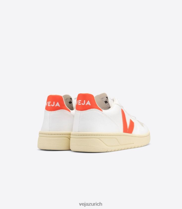 Veja v-10 cwl weiß orange fluo P068V851