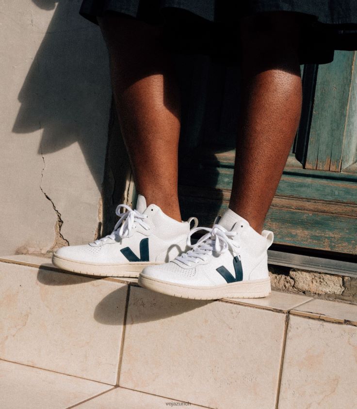 Veja V-15 Leder weiß Nautico P068V887